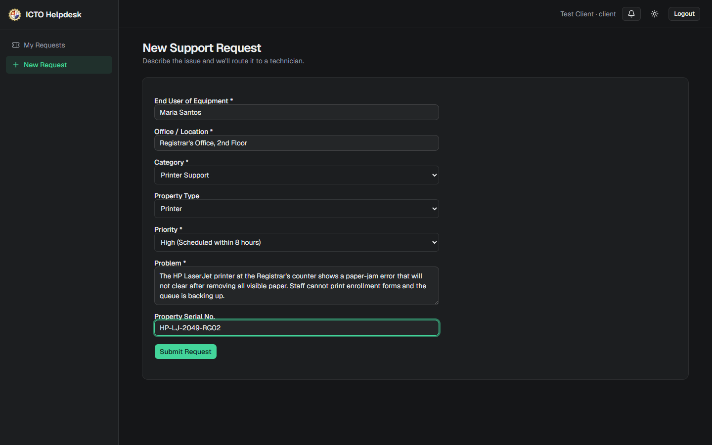 ICTO Help Desk — screenshot 3
