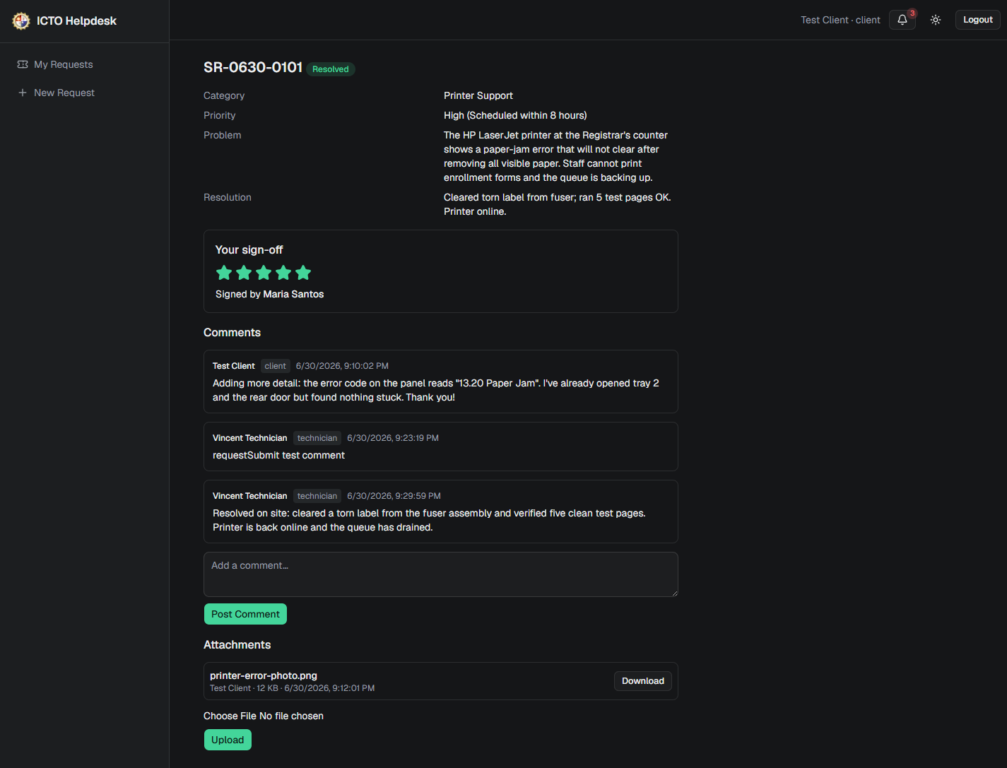 ICTO Help Desk — screenshot 12