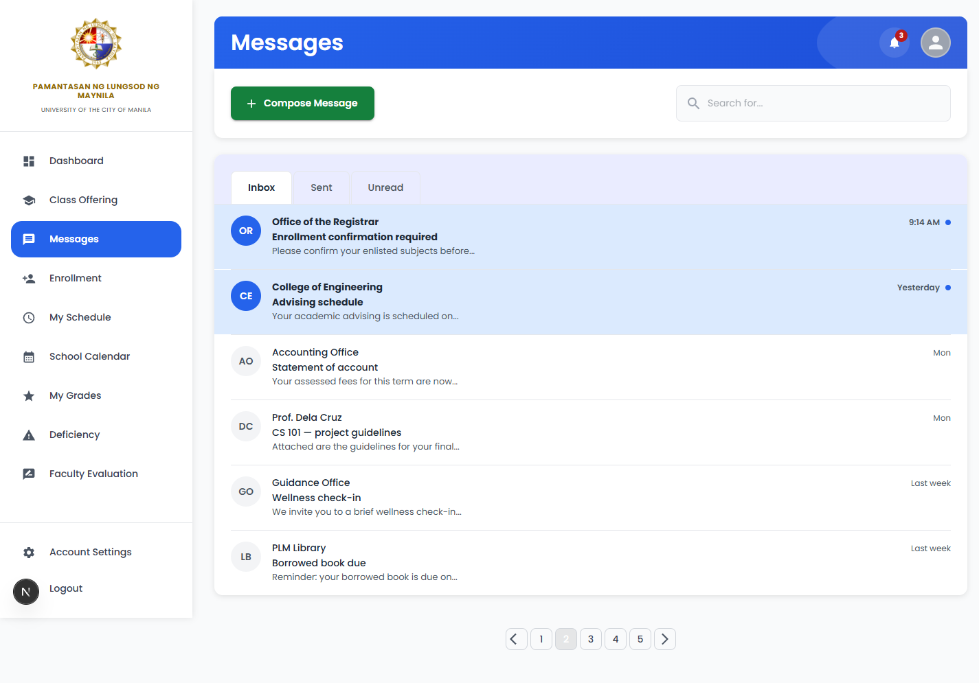 AIMS Redesign — PLM Student Portal — screenshot 11